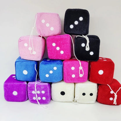 Plush Cube Car Pendant 