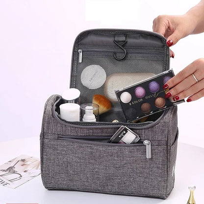 Bolsa de cosméticos impermeable con asa