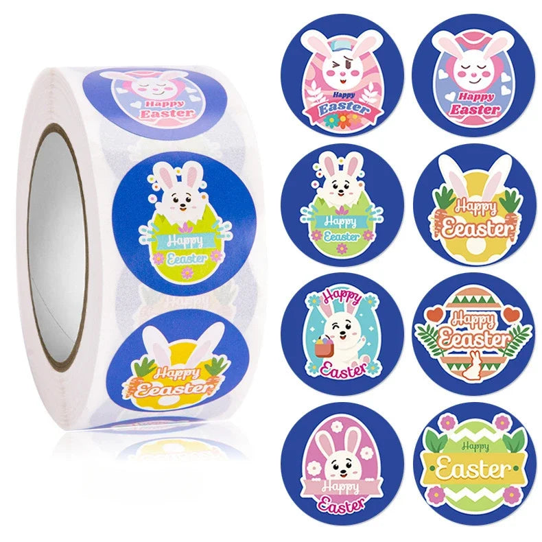 Easter bunny decoration stickers 