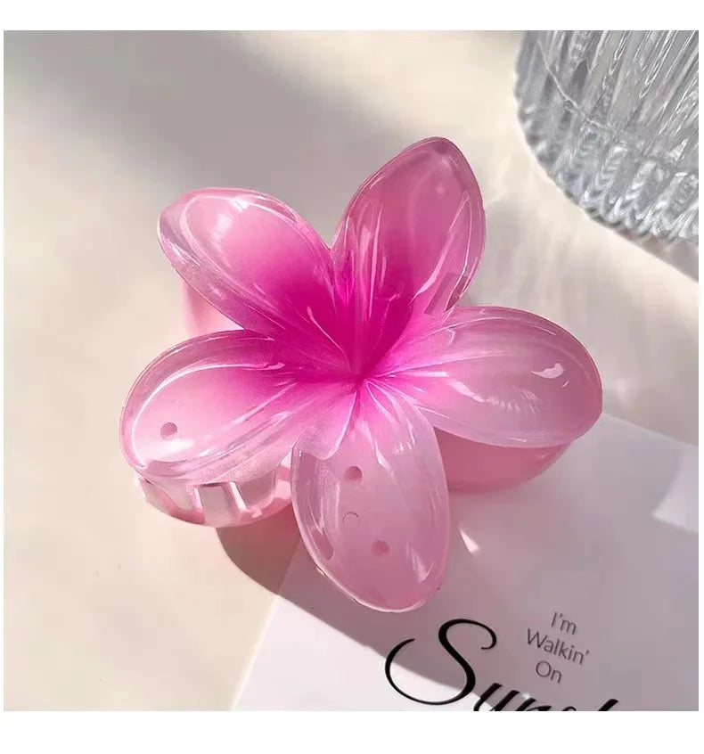 hair clip acrylic flower