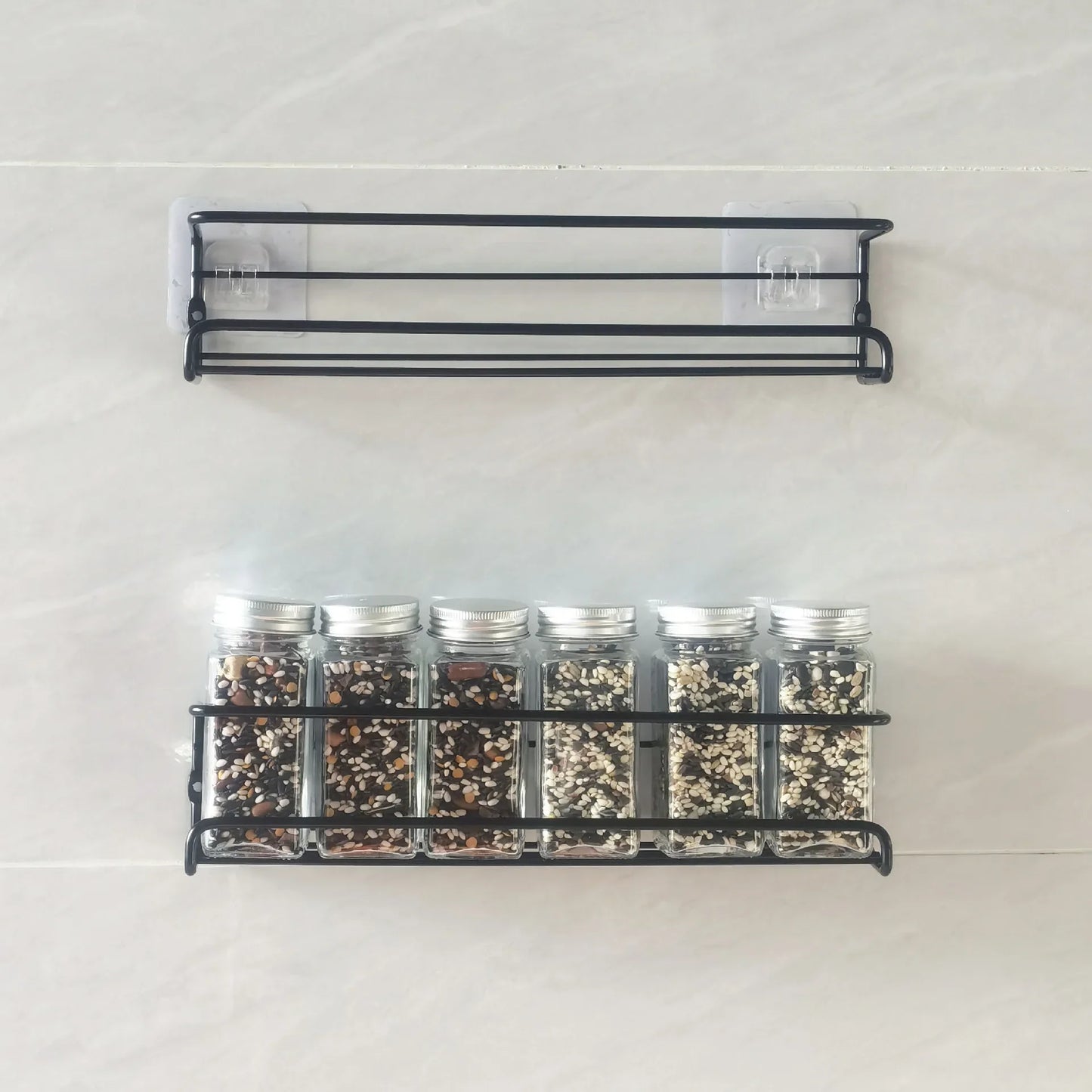 Wall Mounted Spice Rack Organizer