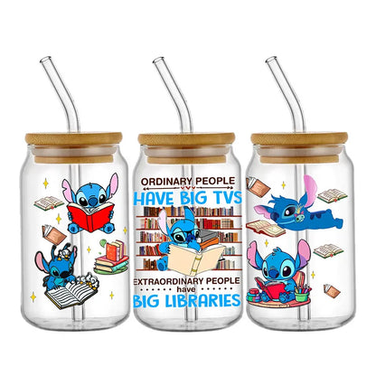 Pegatinas UV DTF de Lilo y Stitch