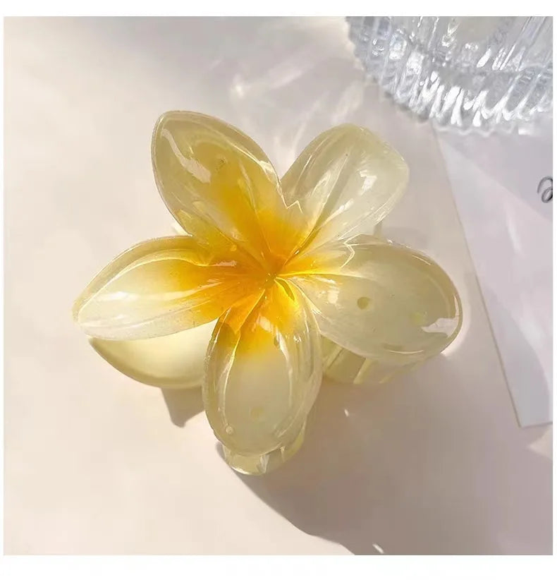 hair clip acrylic flower