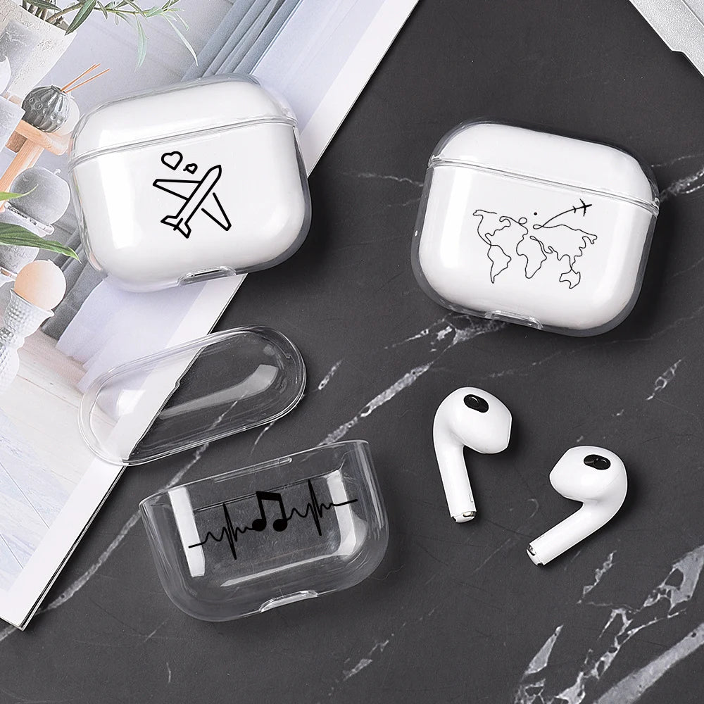 Estuche rígido transparente para AirPods