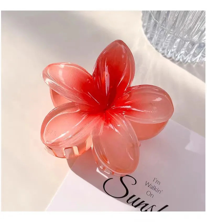 hair clip acrylic flower