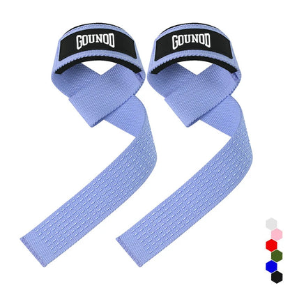 Weight lifting strap with anti-slip silicone for wrist support