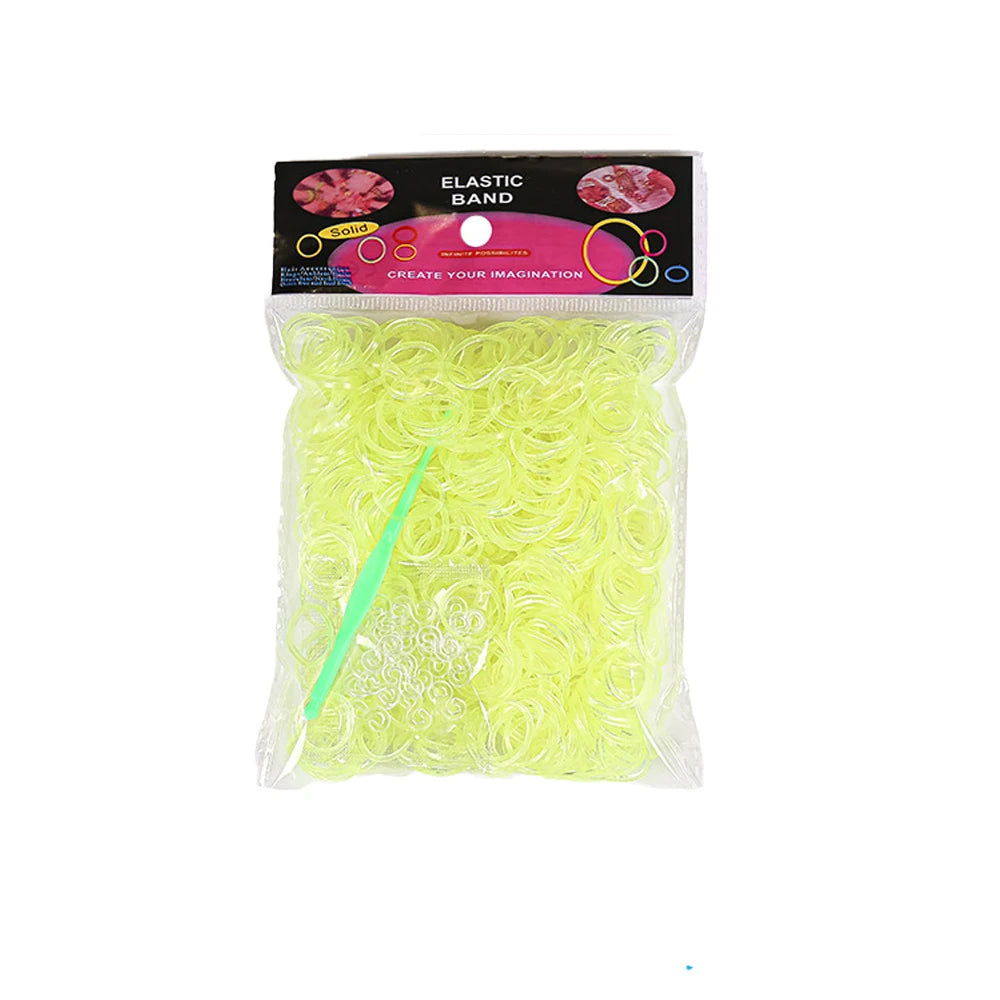 600x Colorful Loom Rubber Bands 