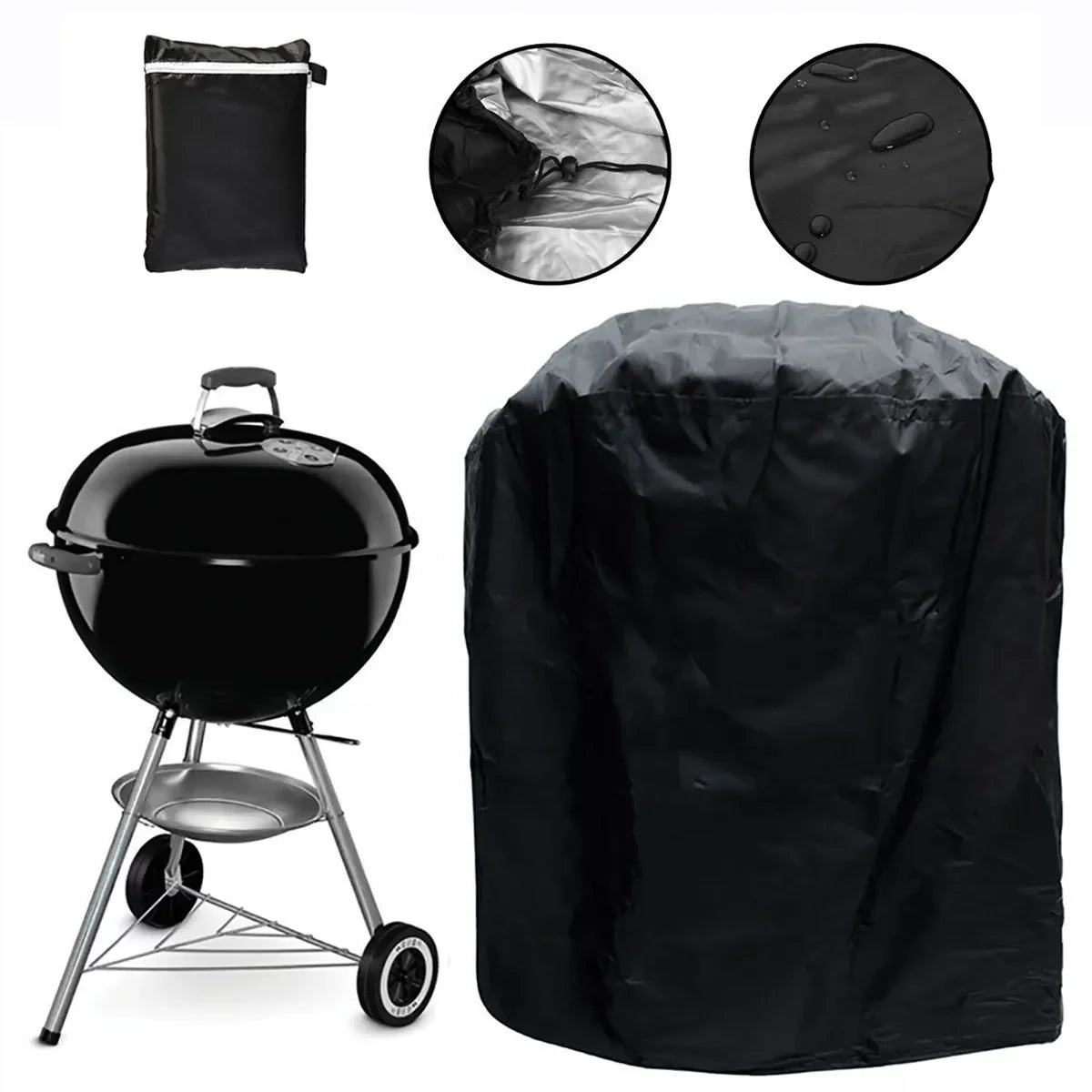 BBQ grill cover for round grill