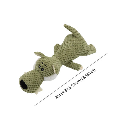 Animal-shaped plush dog toy