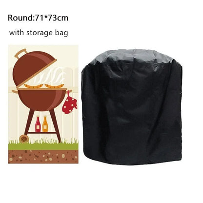 BBQ grill cover for round grill