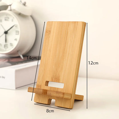 wooden desk phone holder