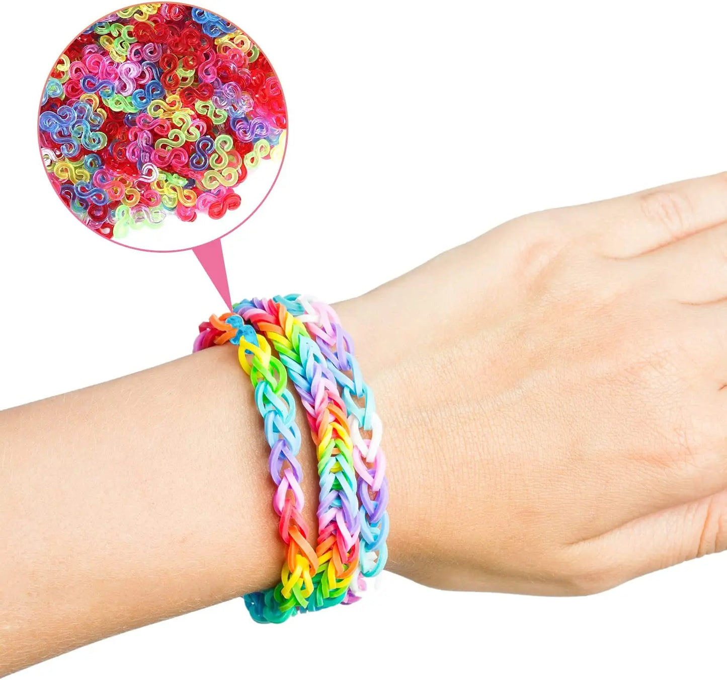 600x Colorful Loom Rubber Bands 