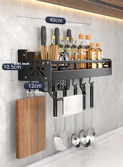 Wall-mounted kitchen shelf 