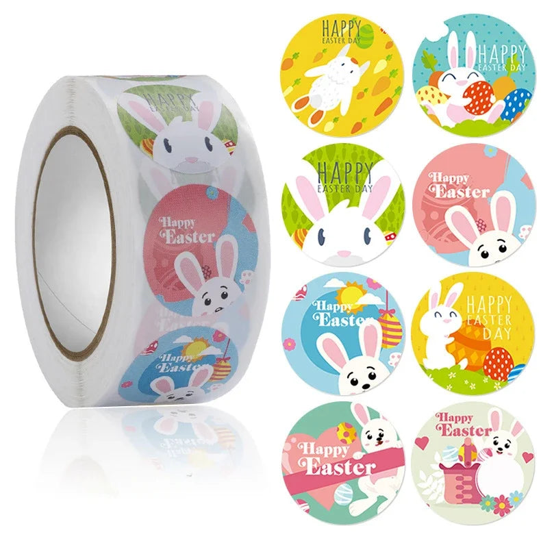 Easter bunny decoration stickers 