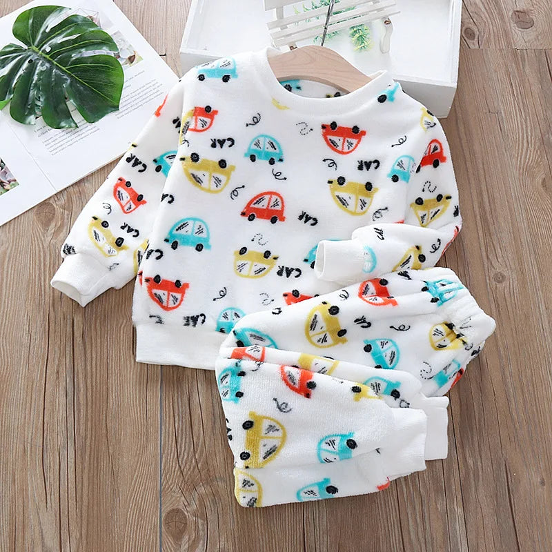 Children's jogging suit with motifs 