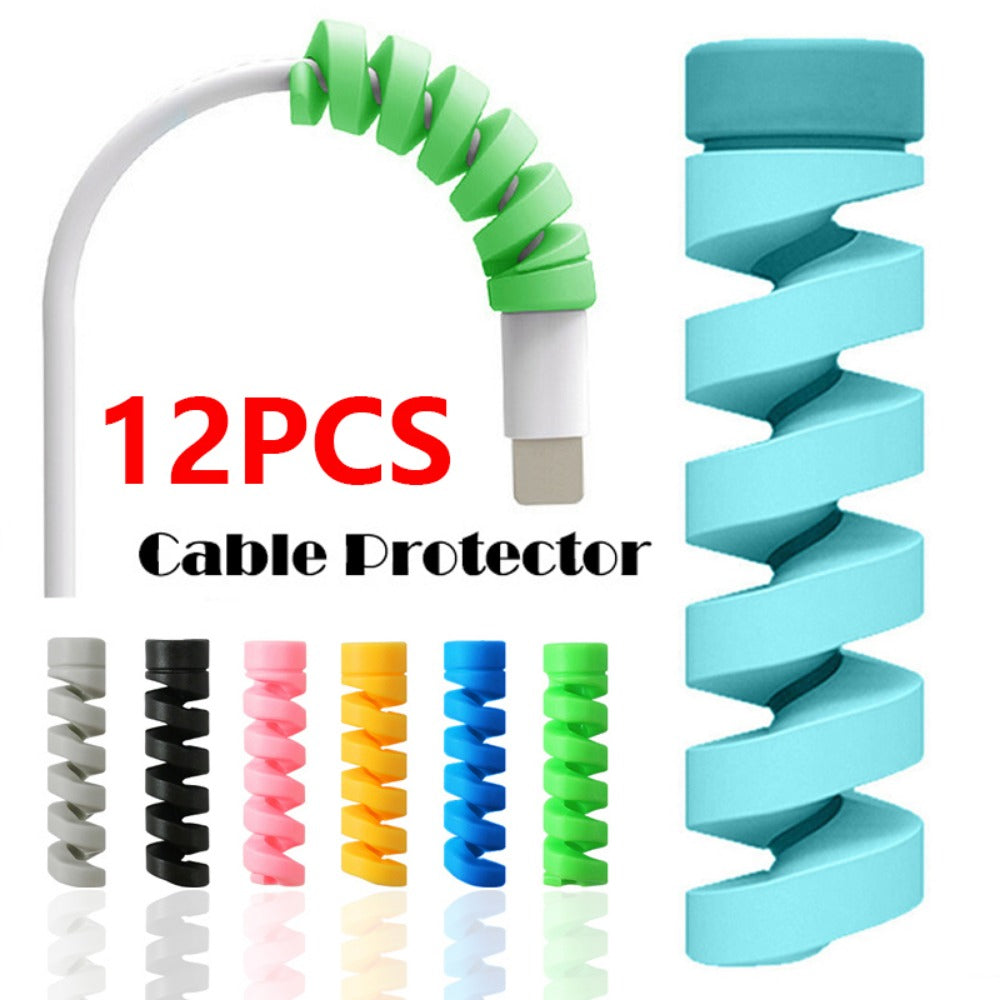 Set of 12 cable protection spirals