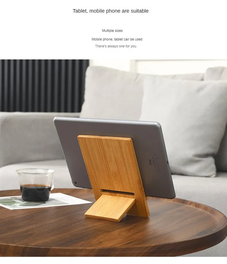 wooden desk phone holder