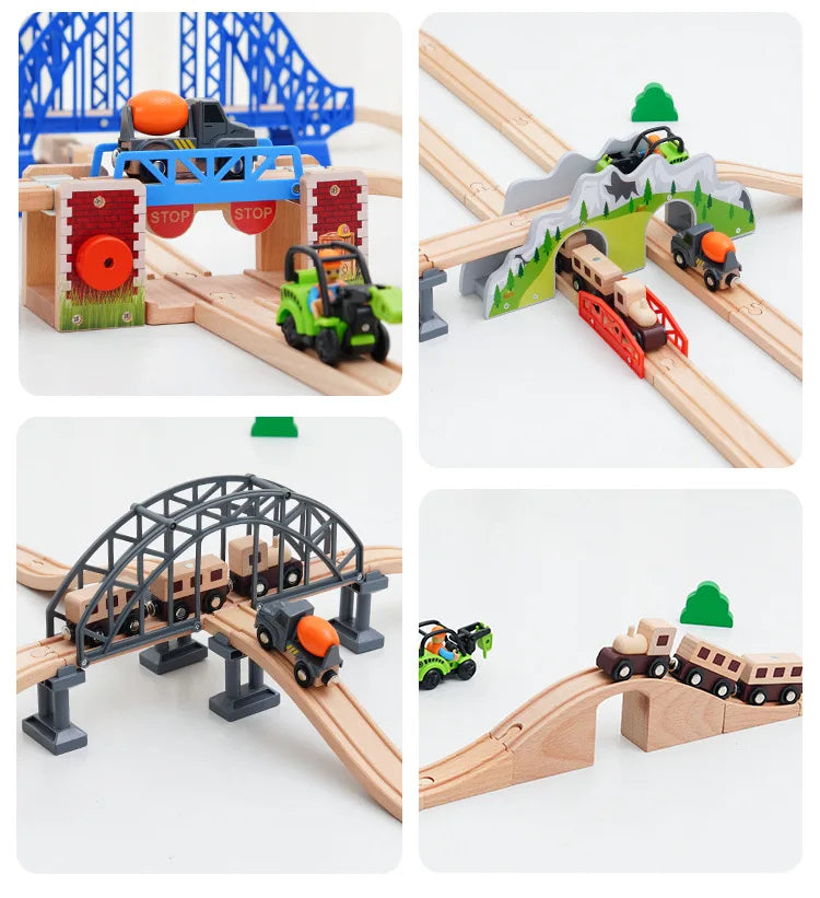 Wooden rails accessories/ railway bridges 