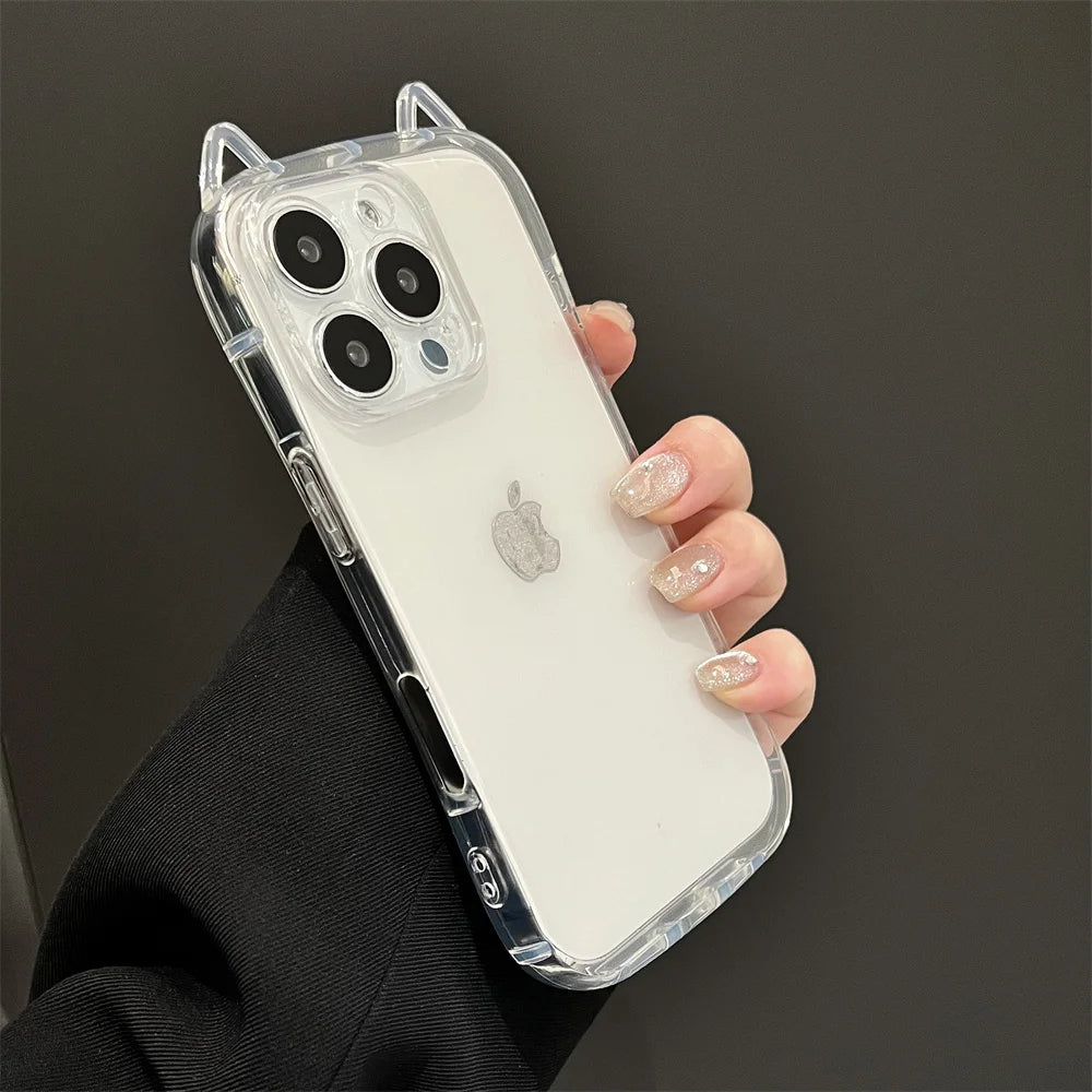 cat ears phone case for iPhone