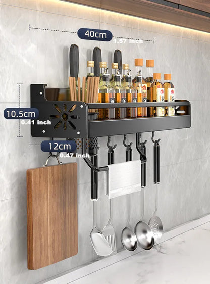 Wall-mounted kitchen shelf 