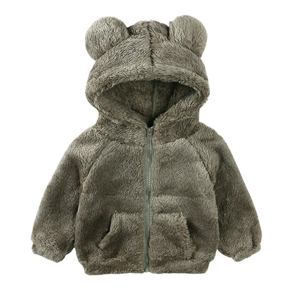 Children's jacket with bear ears