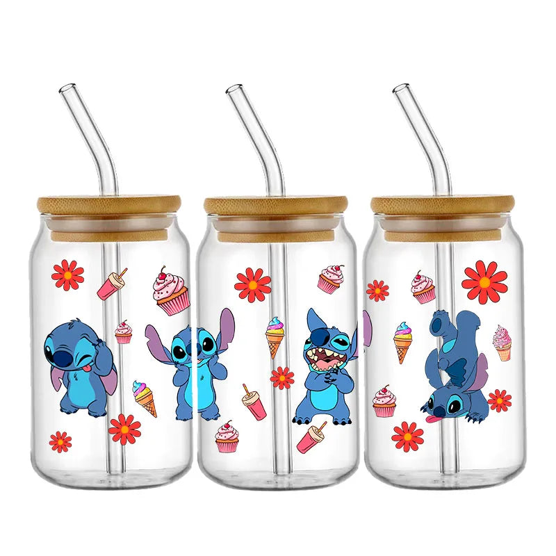 Pegatinas UV DTF de Lilo y Stitch