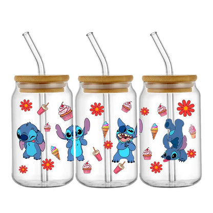 Pegatinas UV DTF de Lilo y Stitch