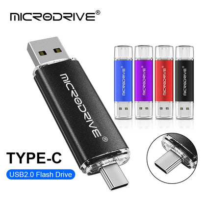 Memoria USB-C y USB 2.0 OTG