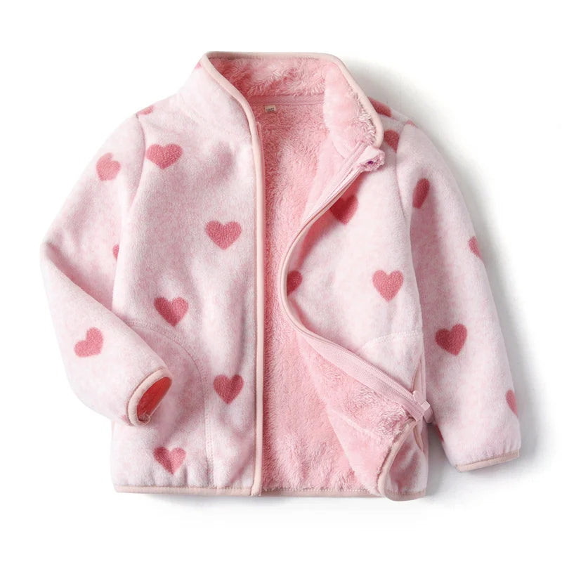 Chaqueta polar para niños en varios diseños. 