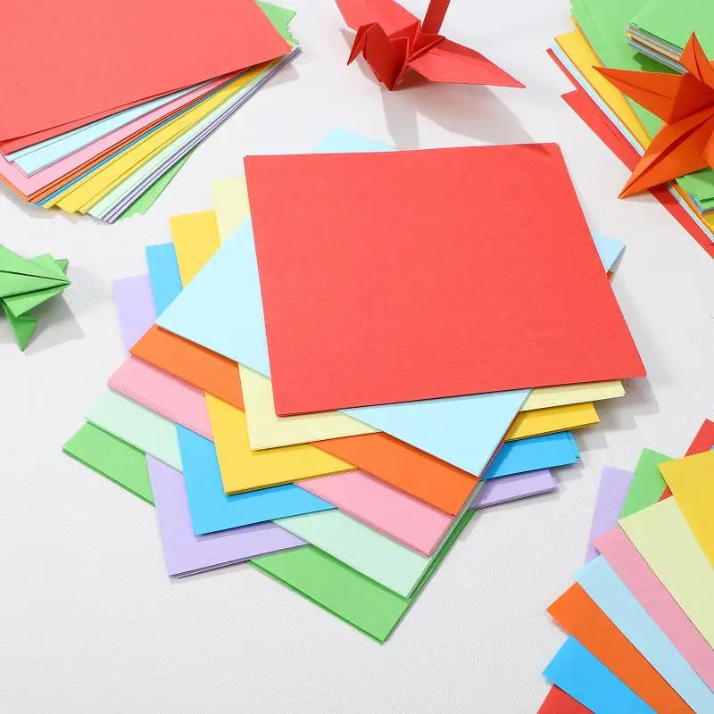 Papel de origami de colores 