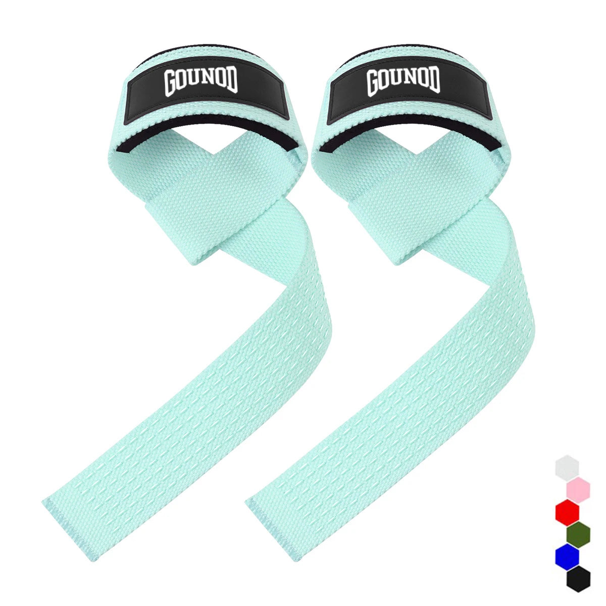 Weight lifting strap with anti-slip silicone for wrist support