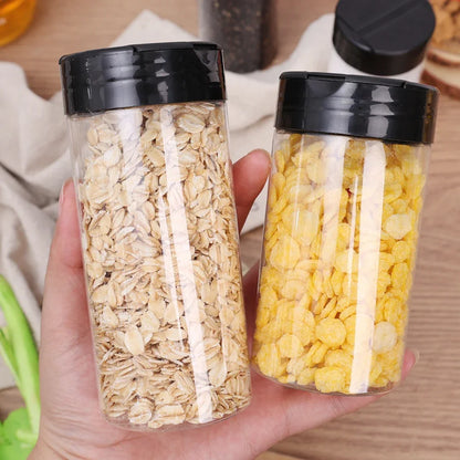 Transparent spice jars