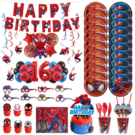 Spiderman birthday decoration