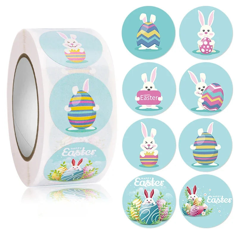 Easter bunny decoration stickers 