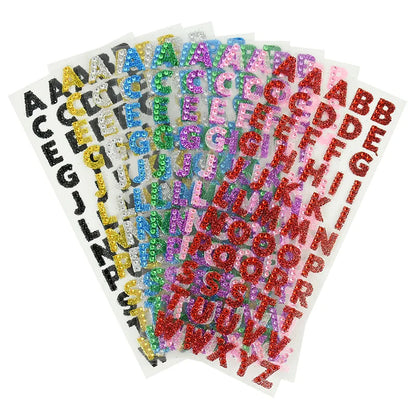 Glitzer-Buchstaben Sticker