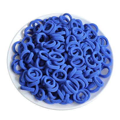 100x Colorful Rubber Hair Ties