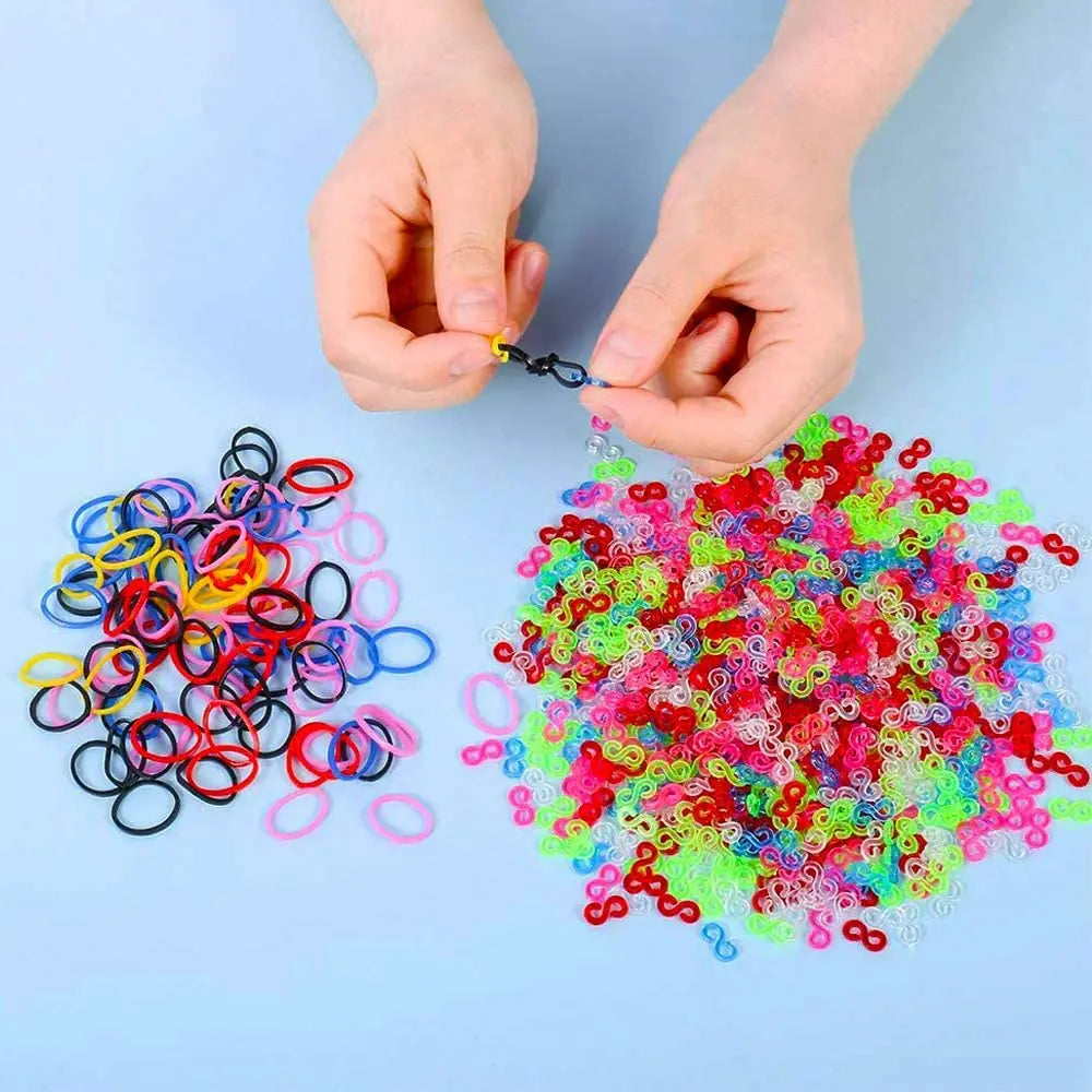 600x Colorful Loom Rubber Bands 