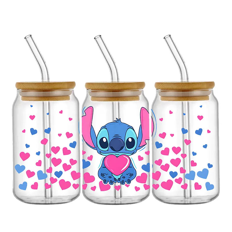 Pegatinas UV DTF de Lilo y Stitch