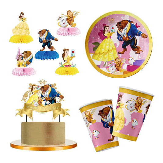 Disney "Beauty and the Beast" party decorations 