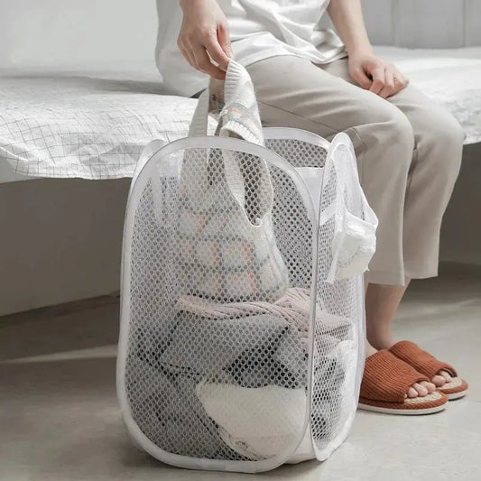 Large foldable laundry basket