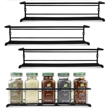 Wall Mounted Spice Rack Organizer