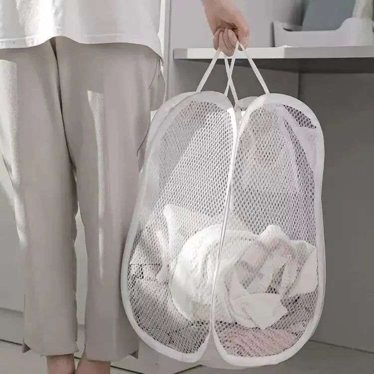 Large foldable laundry basket