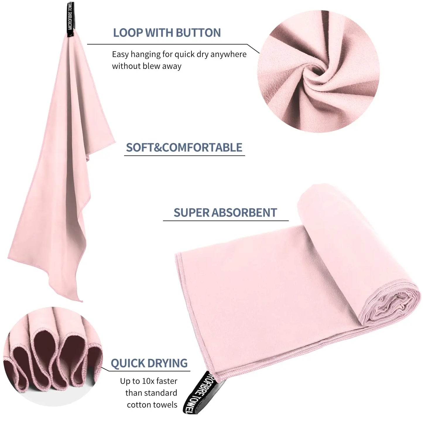 microfiber sports and beach towel