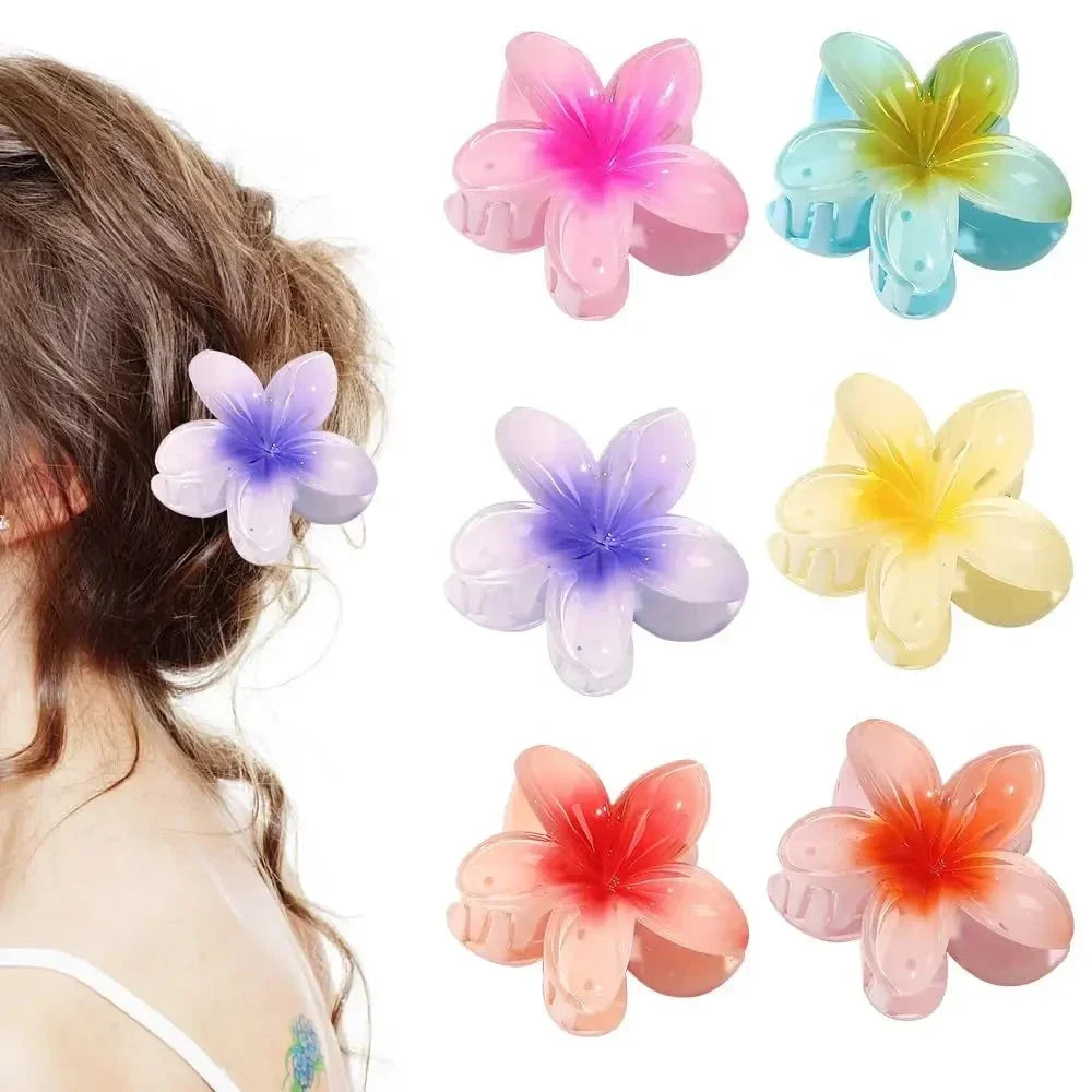 hair clip acrylic flower