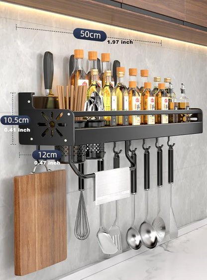 Wall-mounted kitchen shelf 