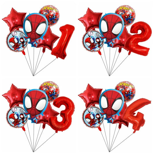 Juego de globos de Spiderman