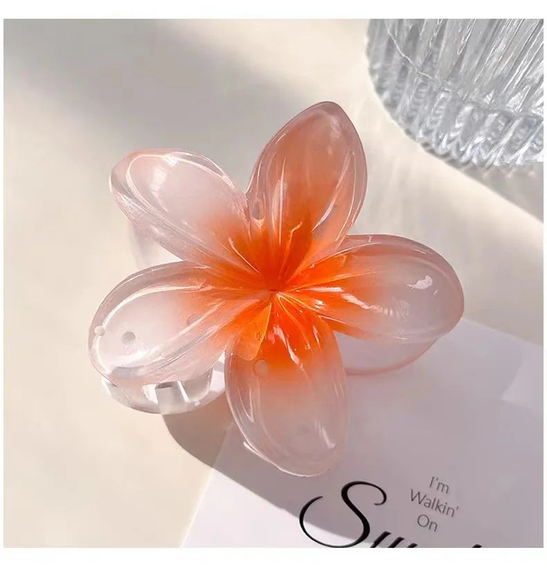 hair clip acrylic flower