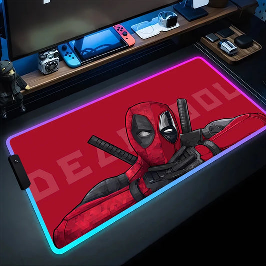 Alfombrilla de ratón LED de Deadpool 