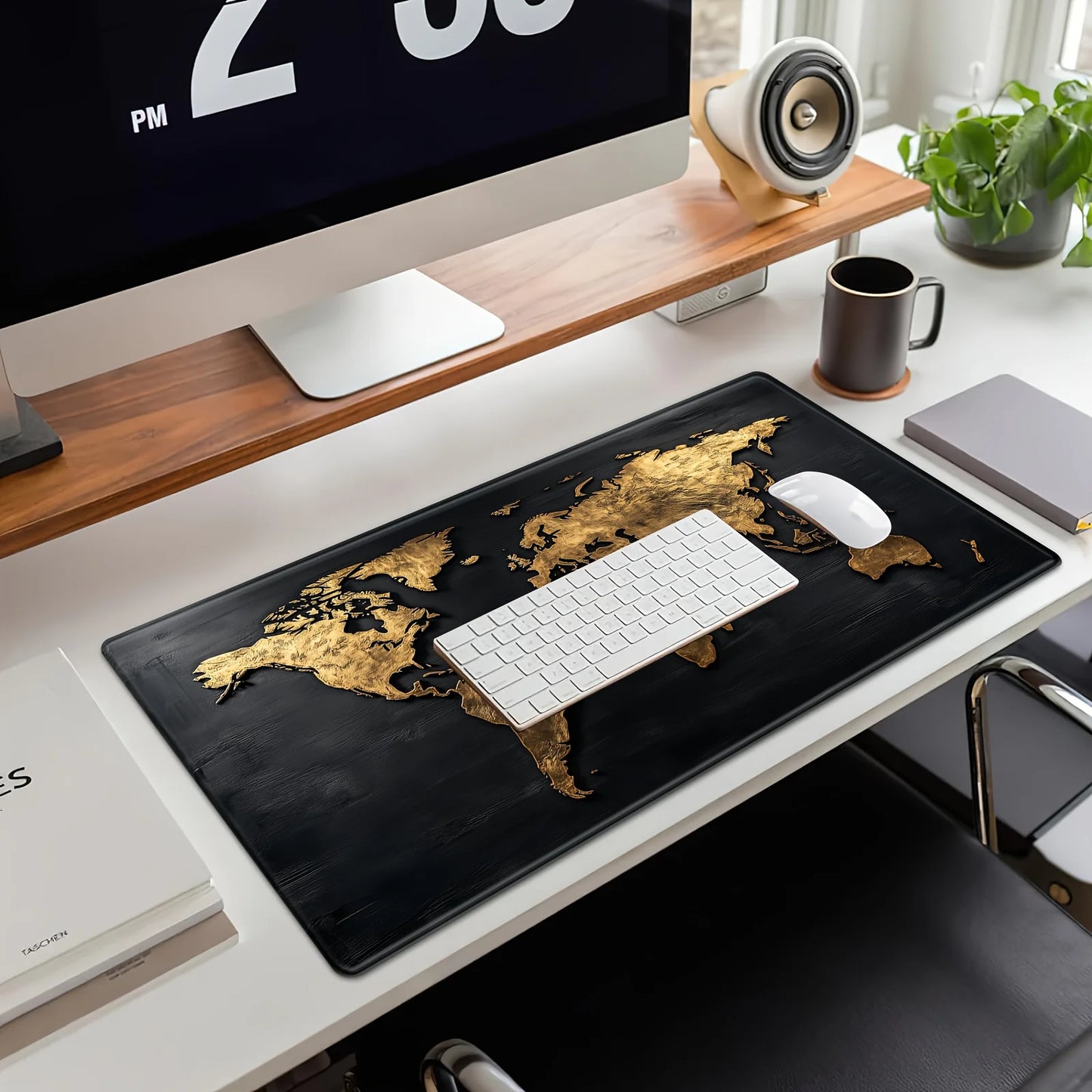 Mouse Pad with World Map Design