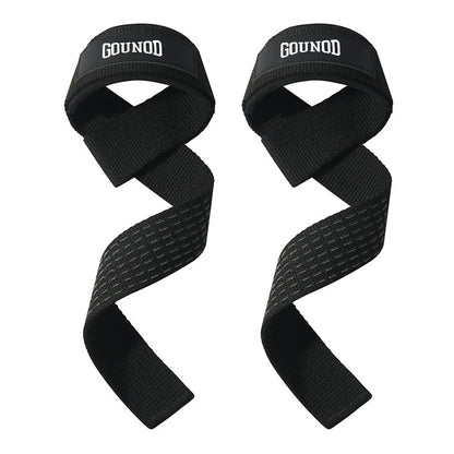 Weight lifting strap with anti-slip silicone for wrist support